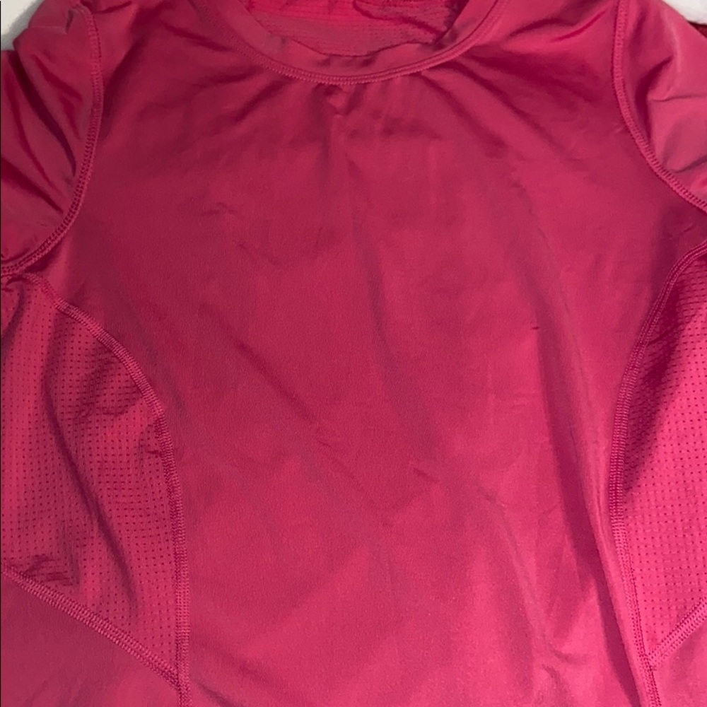 -plain pink athletic shirt
